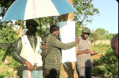 Drama in Kitale Town as Man Hugging a Tree Is Chased Away by Locals